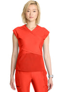 Cherokee Women's Wrap Dolman V-Neck Top. Item IN645A in CK IN KINETIC Collection. Live Chat for Bulk Discounts.