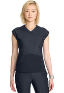 Cherokee Women's Wrap Dolman V-Neck Top. Item IN645A in CK IN KINETIC Collection. Live Chat for Bulk Discounts.