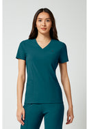 Cherokee Women's 2-Pocket V-Neck Top. Item IN647A in CK IN PURSUIT Collection. Live Chat for Bulk Discounts.