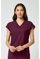 Cherokee Women's 1-Pocket V-Neck Top. Item IN650A in CK IN PURSUIT Collection. Live Chat for Bulk Discounts.