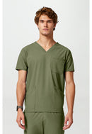 Cherokee Men's 3 Pocket V-Neck Top. Item IN651A in CK IN PURSUIT Collection. Live Chat for Bulk Discounts.