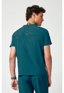 Cherokee Men's Partial Zip V-Neck Top. Item IN702A in CK IN GNR8 Collection. Live Chat for Bulk Discounts.