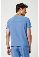 Cherokee Men's Partial Zip V-Neck Top. Item IN702A in CK IN GNR8 Collection. Live Chat for Bulk Discounts.
