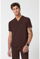 Cherokee Men's Partial Zip V-Neck Top. Item IN702A in CK IN GNR8 Collection. Live Chat for Bulk Discounts.