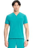 Cherokee Men's Partial Zip V-Neck Top. Item IN702A in CK IN GNR8 Collection. Live Chat for Bulk Discounts.