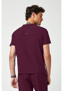 Cherokee Men's Partial Zip V-Neck Top. Item IN702A in CK IN GNR8 Collection. Live Chat for Bulk Discounts.