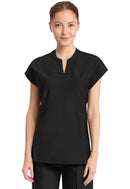 Cherokee Women's 2-Pocket Henley Tunic Top. Item IN811A in CK IN KINETIC Collection. Live Chat for Bulk Discounts.
