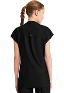 Cherokee Women's 2-Pocket Henley Tunic Top. Item IN811A in CK IN KINETIC Collection. Live Chat for Bulk Discounts.