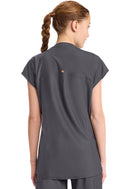 Cherokee Women's 2-Pocket Henley Tunic Top. Item IN811A in CK IN KINETIC Collection. Live Chat for Bulk Discounts.