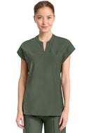 Cherokee Women's 2-Pocket Henley Tunic Top. Item IN811A in CK IN KINETIC Collection. Live Chat for Bulk Discounts.