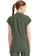 Cherokee Women's 2-Pocket Henley Tunic Top. Item IN811A in CK IN KINETIC Collection. Live Chat for Bulk Discounts.