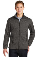 Sport-Tek ®  PosiCharge ®  Electric Heather Soft Shell Jacket. JST30