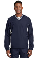 Sport-Tek ®  Tipped V-Neck Raglan Wind Shirt. JST62