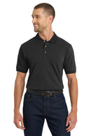 Port Authority ®  Heavyweight Cotton Pique Polo.  K420 - Black