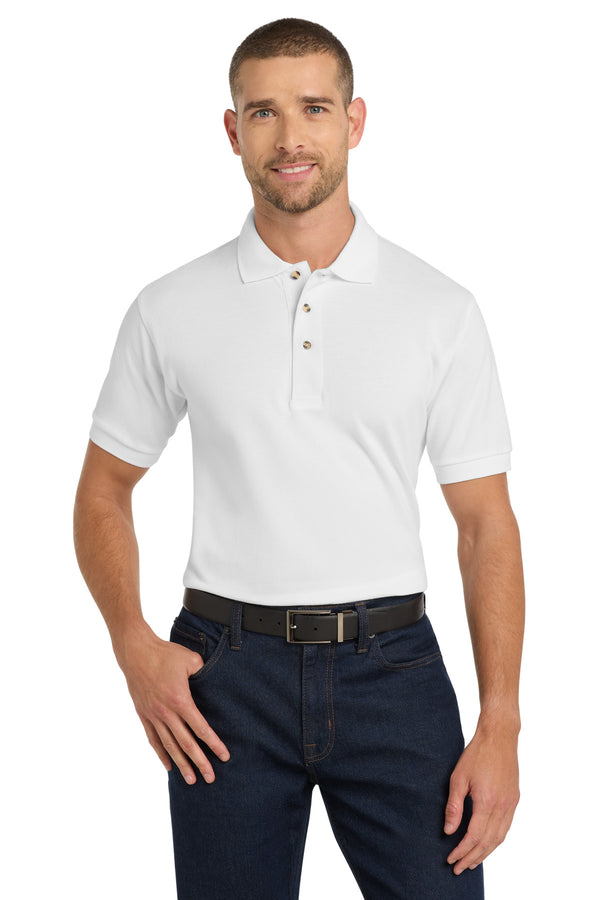 Port Authority ®  Heavyweight Cotton Pique Polo.  K420 - White