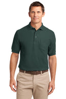 Port Authority ®  Silk Touch Polo with Pocket.  K500P - Dark Green