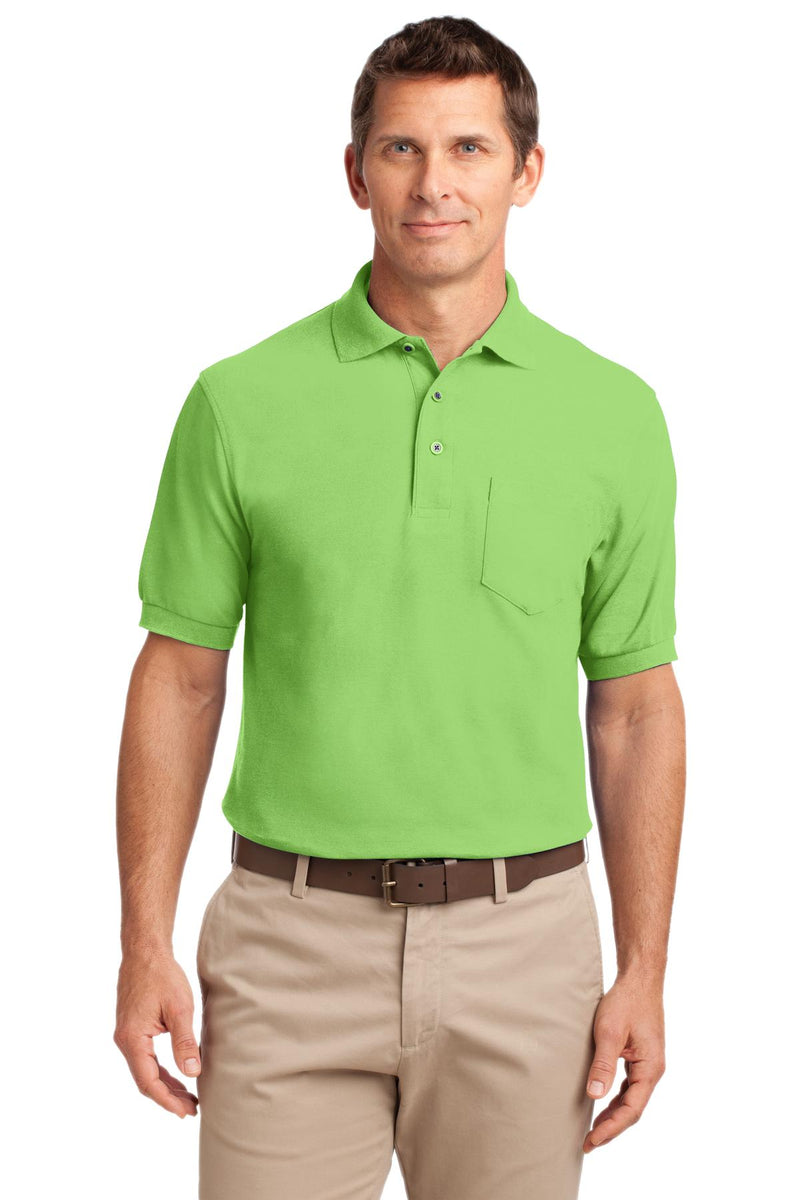 Port Authority ®  Silk Touch Polo with Pocket.  K500P - Lime