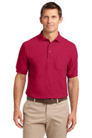 Port Authority ®  Silk Touch Polo with Pocket.  K500P - Red