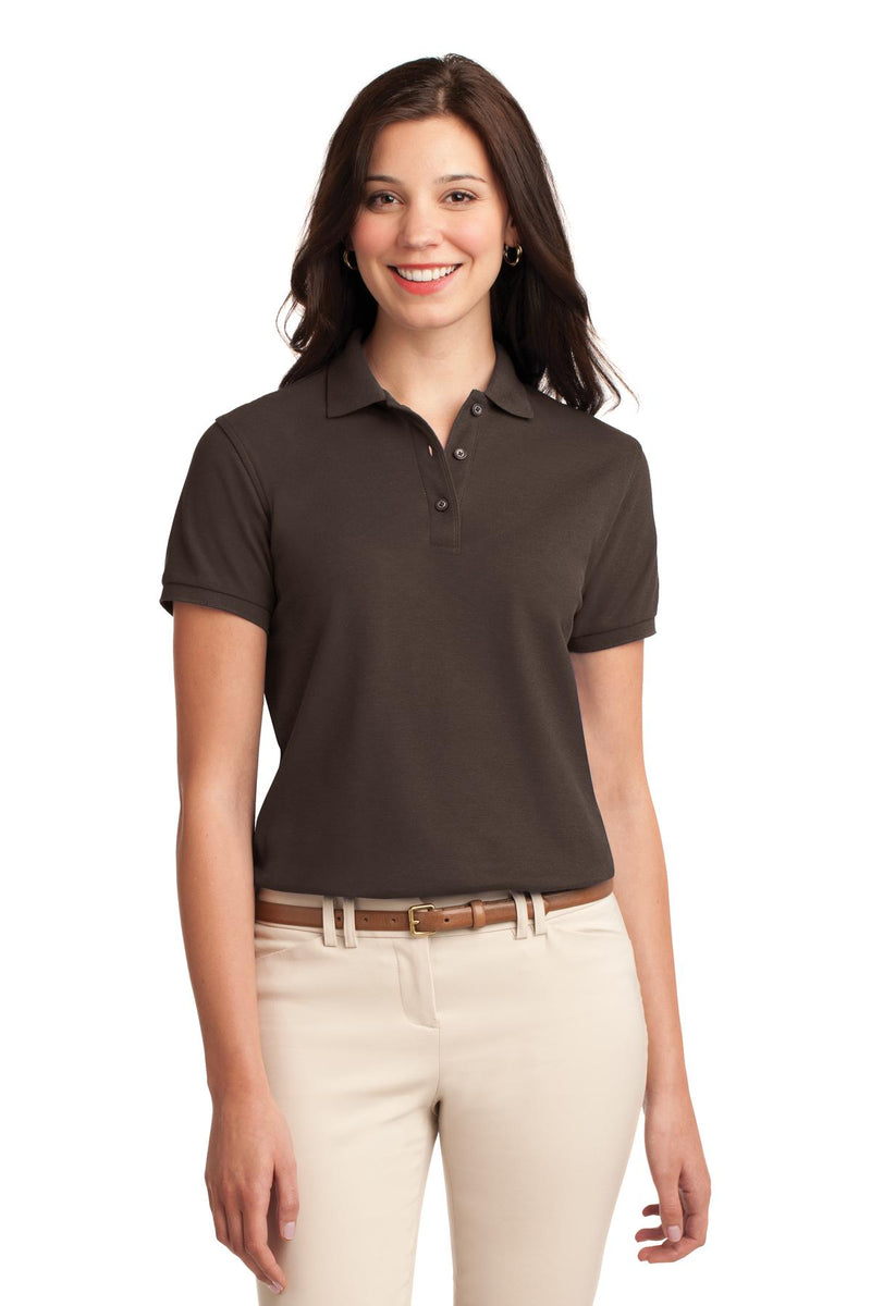Port Authority ®  Women's Silk Touch Polo.  L500 - Coffee Bean