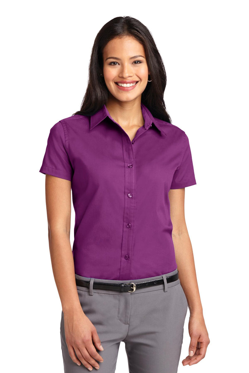 Port Authority ®  Women's Short Sleeve Easy Care  Shirt.  L508 - Deep Berry