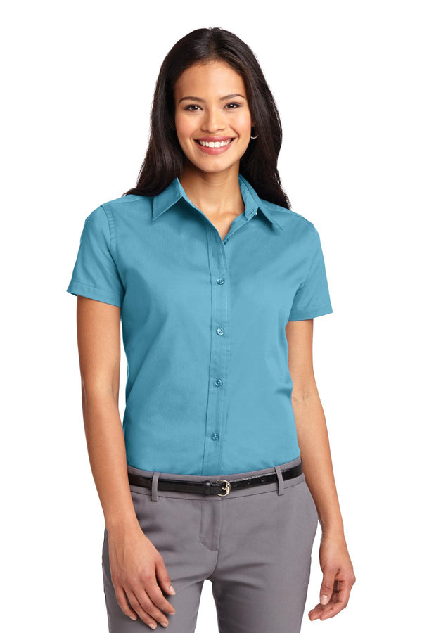 Port Authority ®  Women's Short Sleeve Easy Care  Shirt.  L508 - Maui Blue