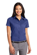 Port Authority ®  Women's Short Sleeve Easy Care  Shirt.  L508 - Mediterranean Blue