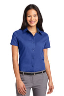Port Authority ®  Women's Short Sleeve Easy Care  Shirt.  L508 - Royal/ Classic Navy
