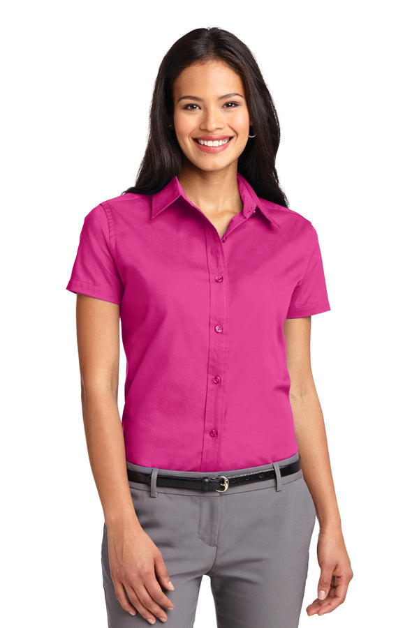 Port Authority ®  Women's Short Sleeve Easy Care  Shirt.  L508 - Tropical Pink
