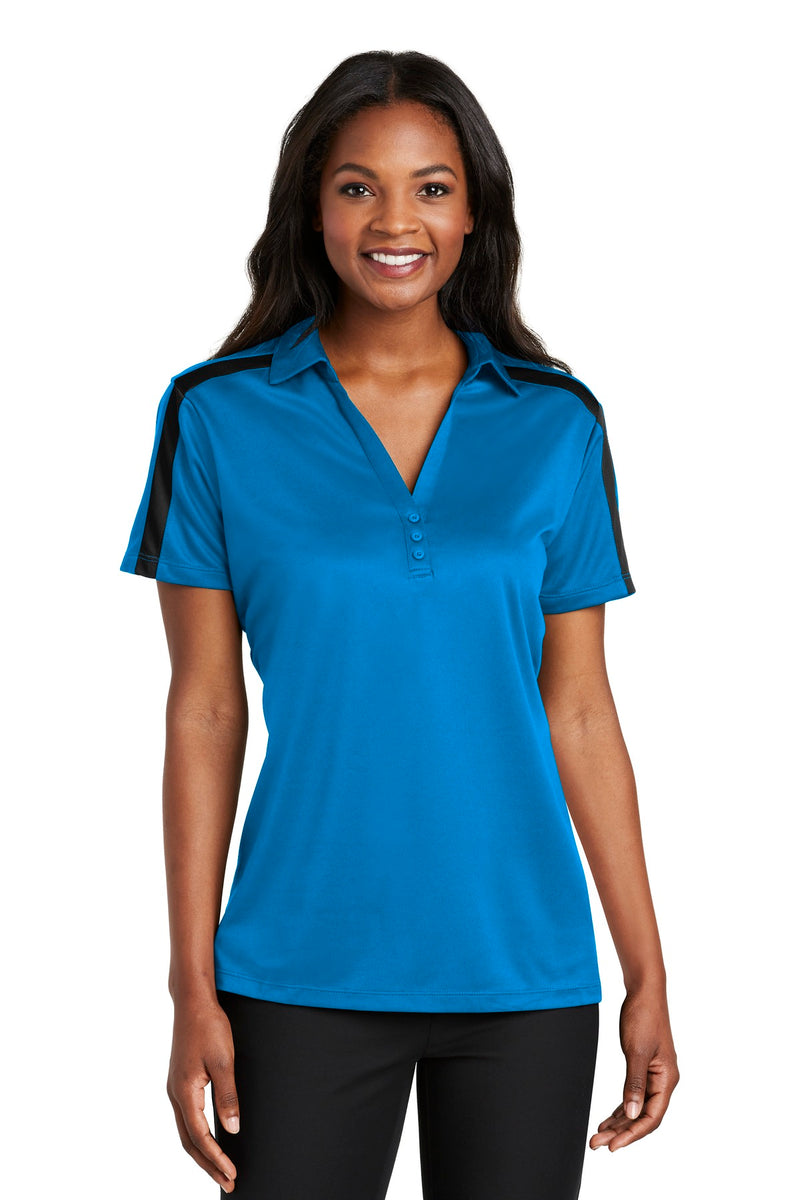 Port Authority ®  Women's Silk Touch Performance Colorblock Stripe Polo. L547