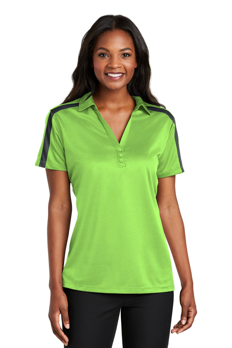 Port Authority ®  Women's Silk Touch Performance Colorblock Stripe Polo. L547