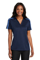 Port Authority ®  Women's Silk Touch Performance Colorblock Stripe Polo. L547
