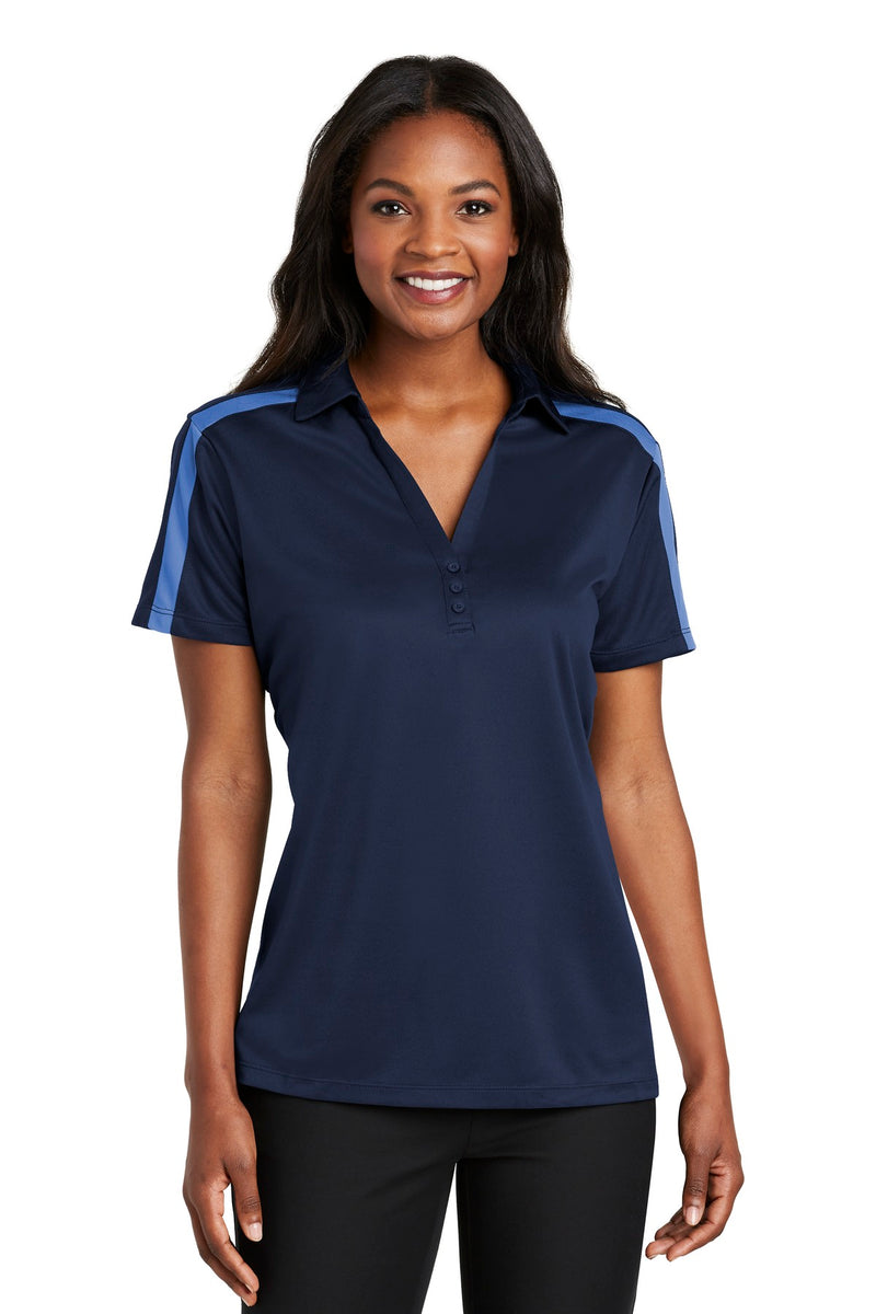 Port Authority ®  Women's Silk Touch Performance Colorblock Stripe Polo. L547