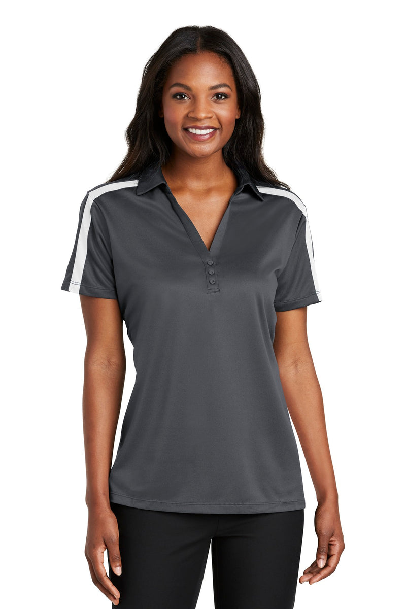 Port Authority ®  Women's Silk Touch Performance Colorblock Stripe Polo. L547