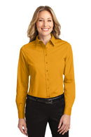 Port Authority ®  Women's Long Sleeve Easy Care Shirt.  L608 - Athletic Gold/ Light Stone