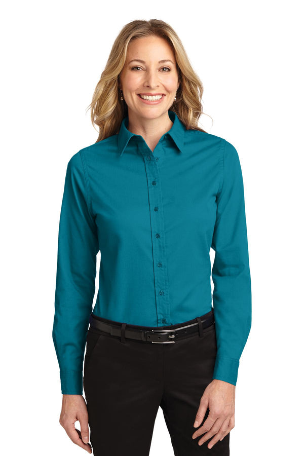 Port Authority ®  Women's Long Sleeve Easy Care Shirt.  L608 - Teal Green