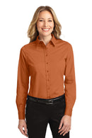 Port Authority ®  Women's Long Sleeve Easy Care Shirt.  L608 - Texas Orange/ Light Stone
