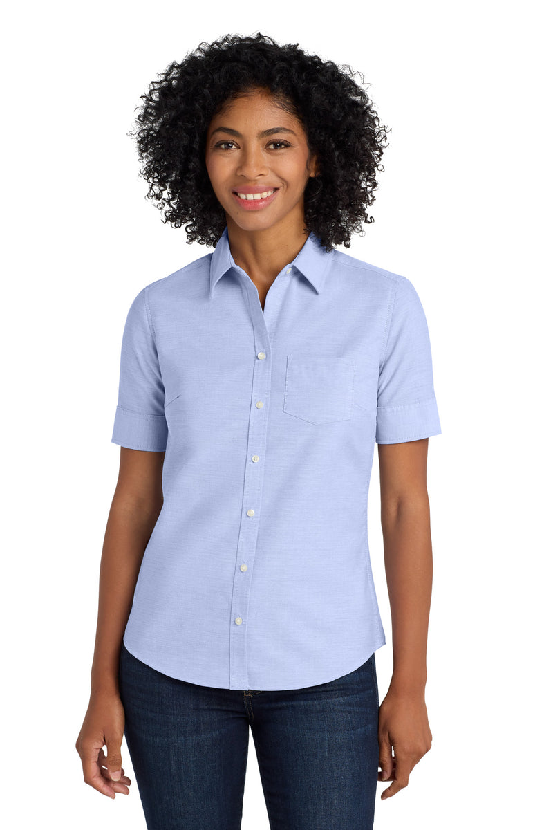 Port Authority ®  Women's Short Sleeve SuperPro   Oxford Shirt. L659