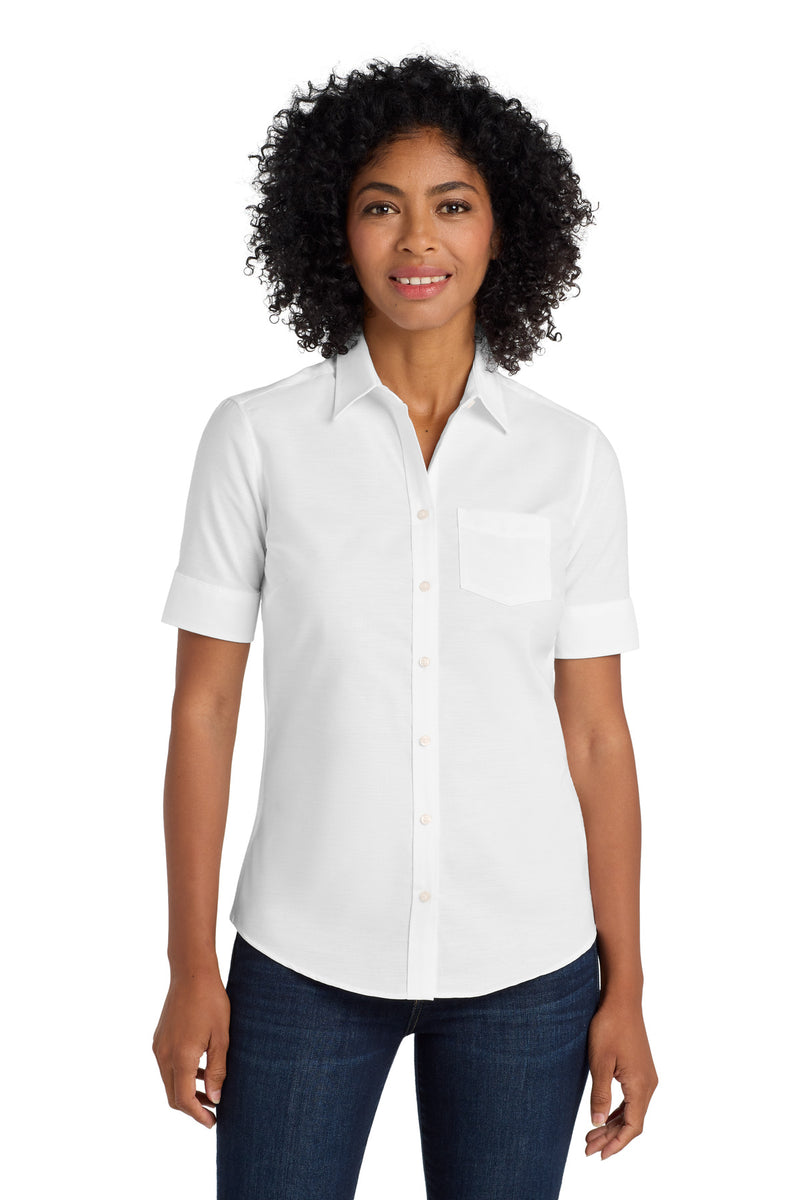 Port Authority ®  Women's Short Sleeve SuperPro   Oxford Shirt. L659