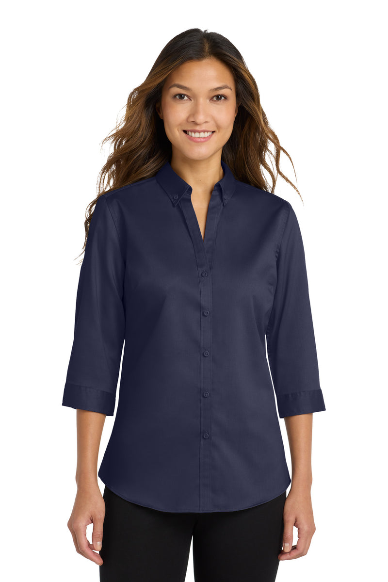 Port Authority ®  Women's 3/4-Sleeve SuperPro   Twill Shirt. L665