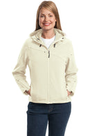 Port Authority ®  Women's Textured Hooded Soft Shell Jacket. L706