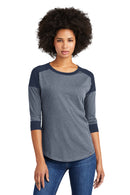 New Era  ®  Women's Heritage Blend 3/4-Sleeve Baseball Raglan Tee. LNEA104
