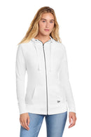 New Era Women's Sueded Cotton Blend Full-Zip Hoodie. LNEA122. Live Chat for Bulk Discounts