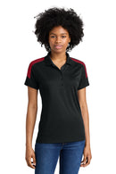 Sport-Tek ®  Women's Competitor   United Polo LST104 - Black/ Deep Red