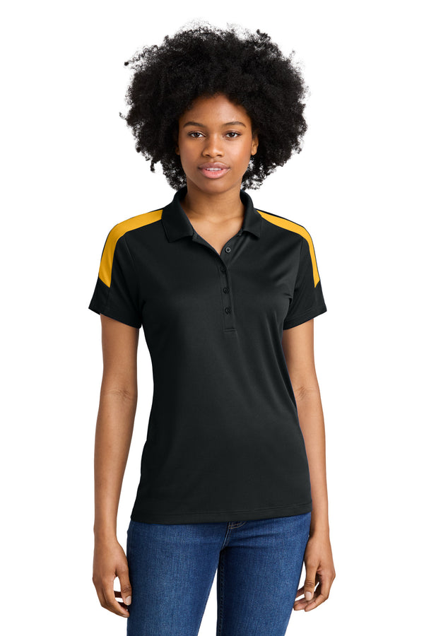Sport-Tek ®  Women's Competitor   United Polo LST104 - Black/ Gold