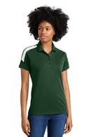 Sport-Tek ®  Women's Competitor   United Polo LST104 - Forest Green/ White
