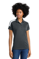 Sport-Tek ®  Women's Competitor   United Polo LST104 - Iron Grey/ White