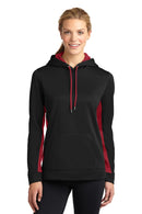 Sport-Tek ®  Women's Sport-Wick ®  Fleece Colorblock Hooded Pullover. LST235