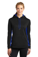 Sport-Tek ®  Women's Sport-Wick ®  Fleece Colorblock Hooded Pullover. LST235