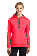 Sport-Tek ®  Women's Sport-Wick ®  Fleece Colorblock Hooded Pullover. LST235