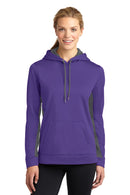 Sport-Tek ®  Women's Sport-Wick ®  Fleece Colorblock Hooded Pullover. LST235